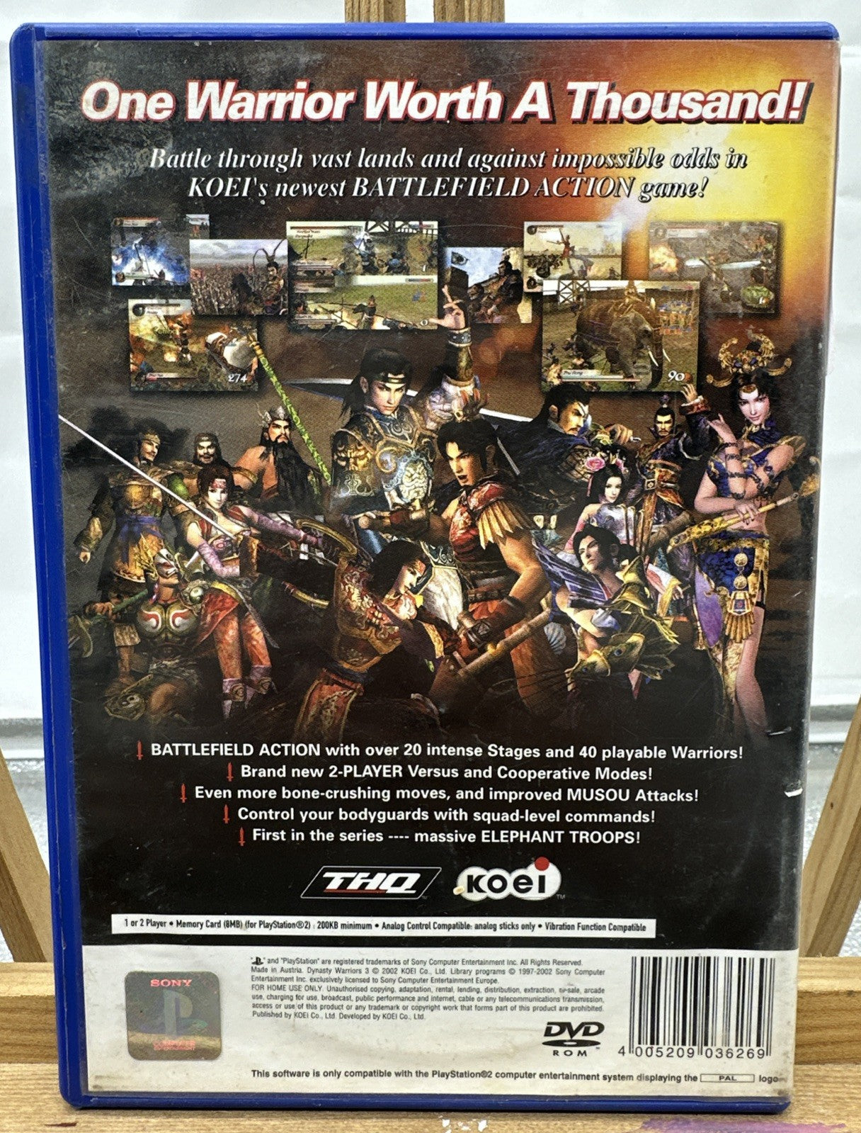 Dynasty Warriors 3 Playstation 2/PS2 Complete Game In Good Condition 8415