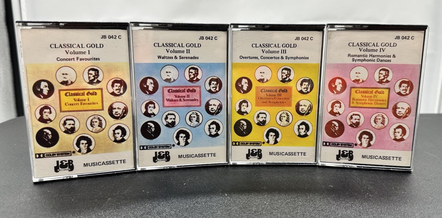 Classical Gold Volume 1 to 4 Cassette Tape In Good Condition 7837