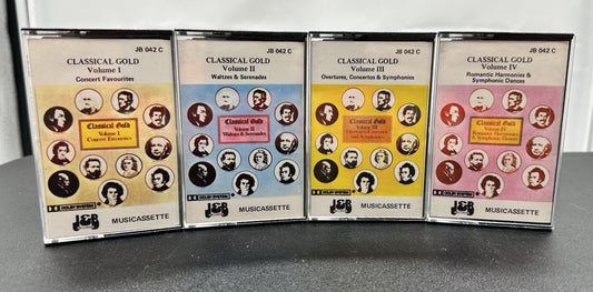 Classical Gold Volume 1 to 4 Cassette Tape In Good Condition 7837