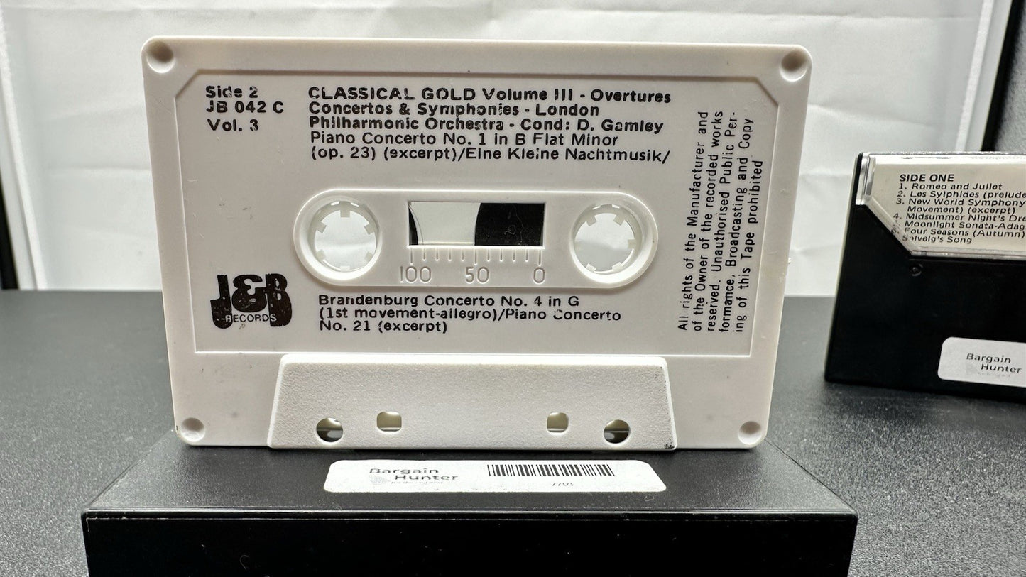 Classical Gold Volume 1 to 4 Cassette Tape In Good Condition 7837