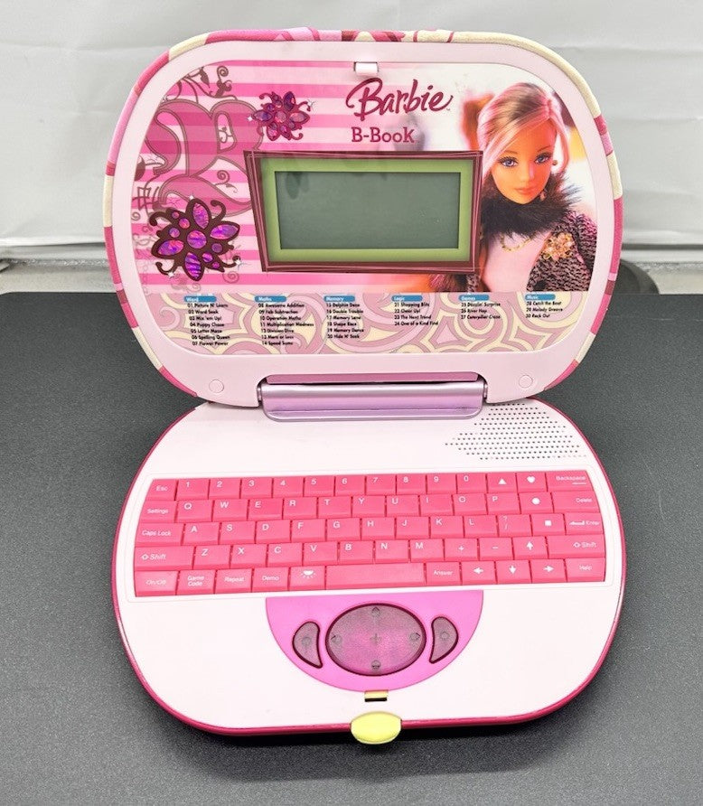 Barbie B-Book Learning Laptop Oregon Scientific BP68 In Good Condition 9166