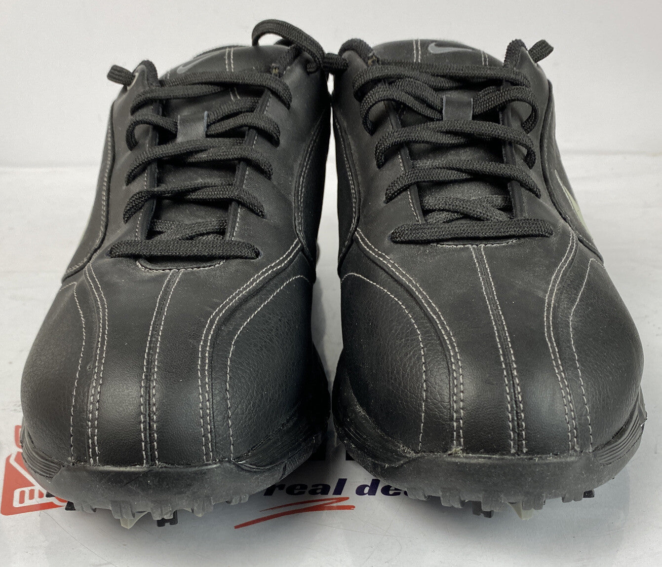 F484 Nike Air Golf Shoes In Black US 8W UK7 EUR41 In Good Condition
