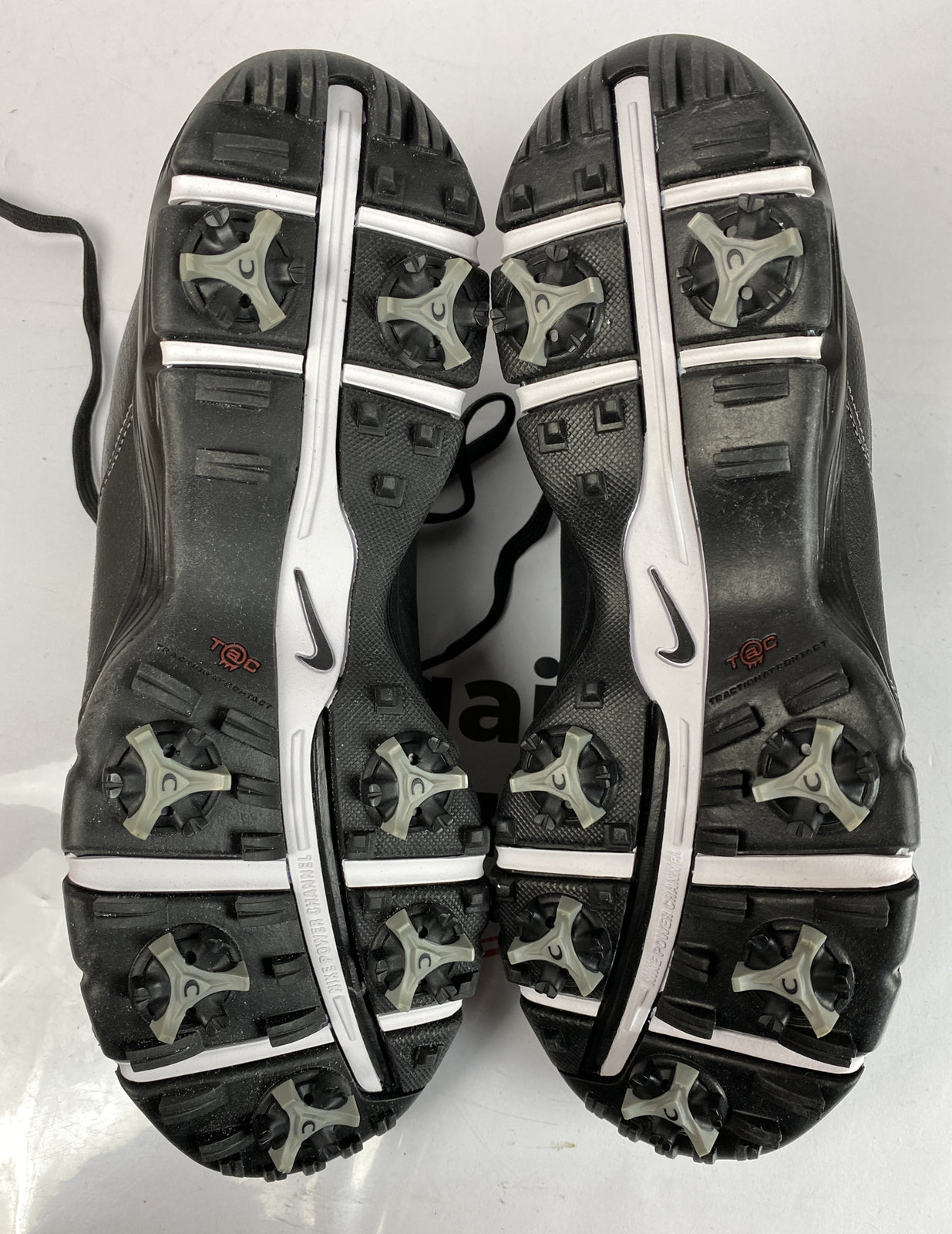F484 Nike Air Golf Shoes In Black US 8W UK7 EUR41 In Good Condition