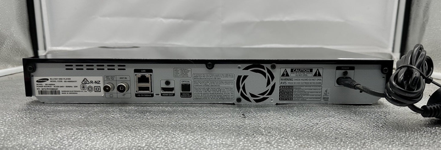 Samsung Home Theater 3D Blu Ray Player - BD-H8500A/XY - No Remote In GC 9090
