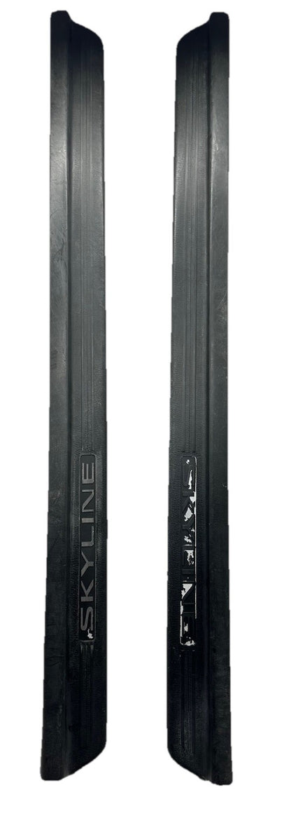 NISSAN SKYLINE GTR BNR R33 2DOOR COUPE SCUFF KICK PLATE FACTORY PAIR 9032/9024