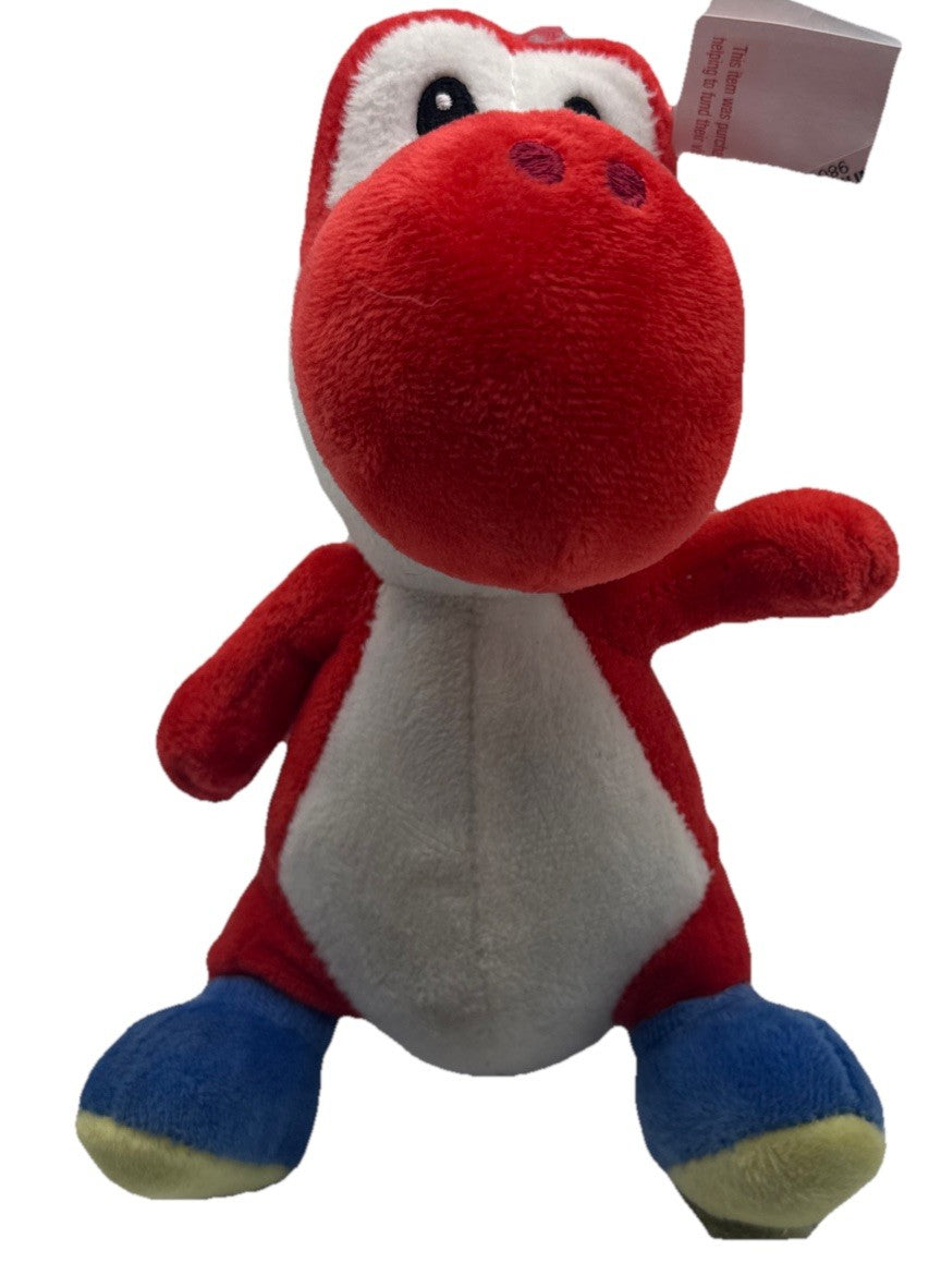 Super Mario Red Yoshi Plush 20cm Nintendo 2020 Plush Soft Toy In Good Cond 9806