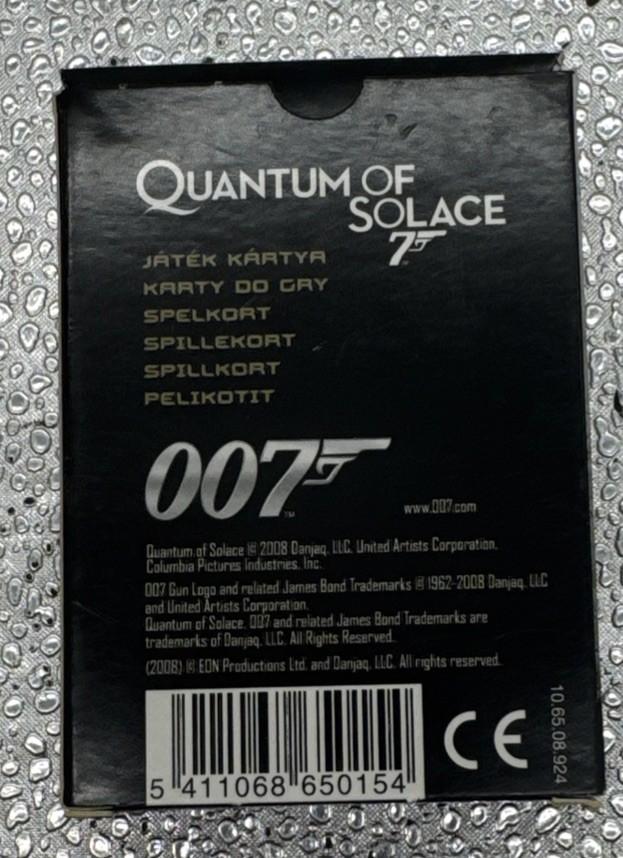 007 Quantum Of Solace Playing Cards – New Sealed 2008 #9471
