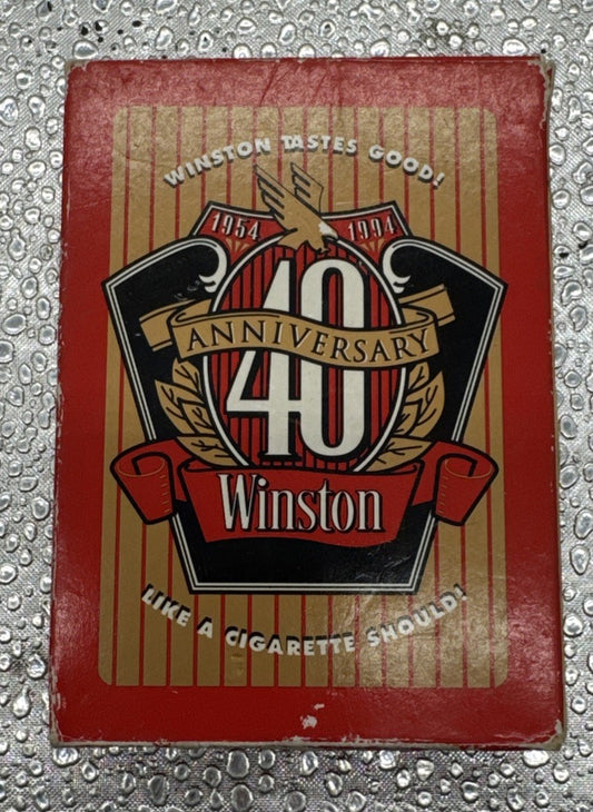 40th Anniversary Winston Playing Cards – New Sealed #9466