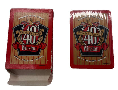 40th Anniversary Winston Playing Cards – New Sealed #9466