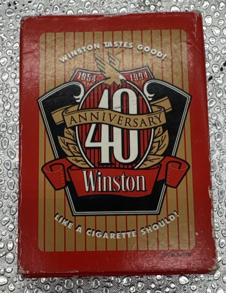40th Anniversary Winston Playing Cards – New Sealed #9466