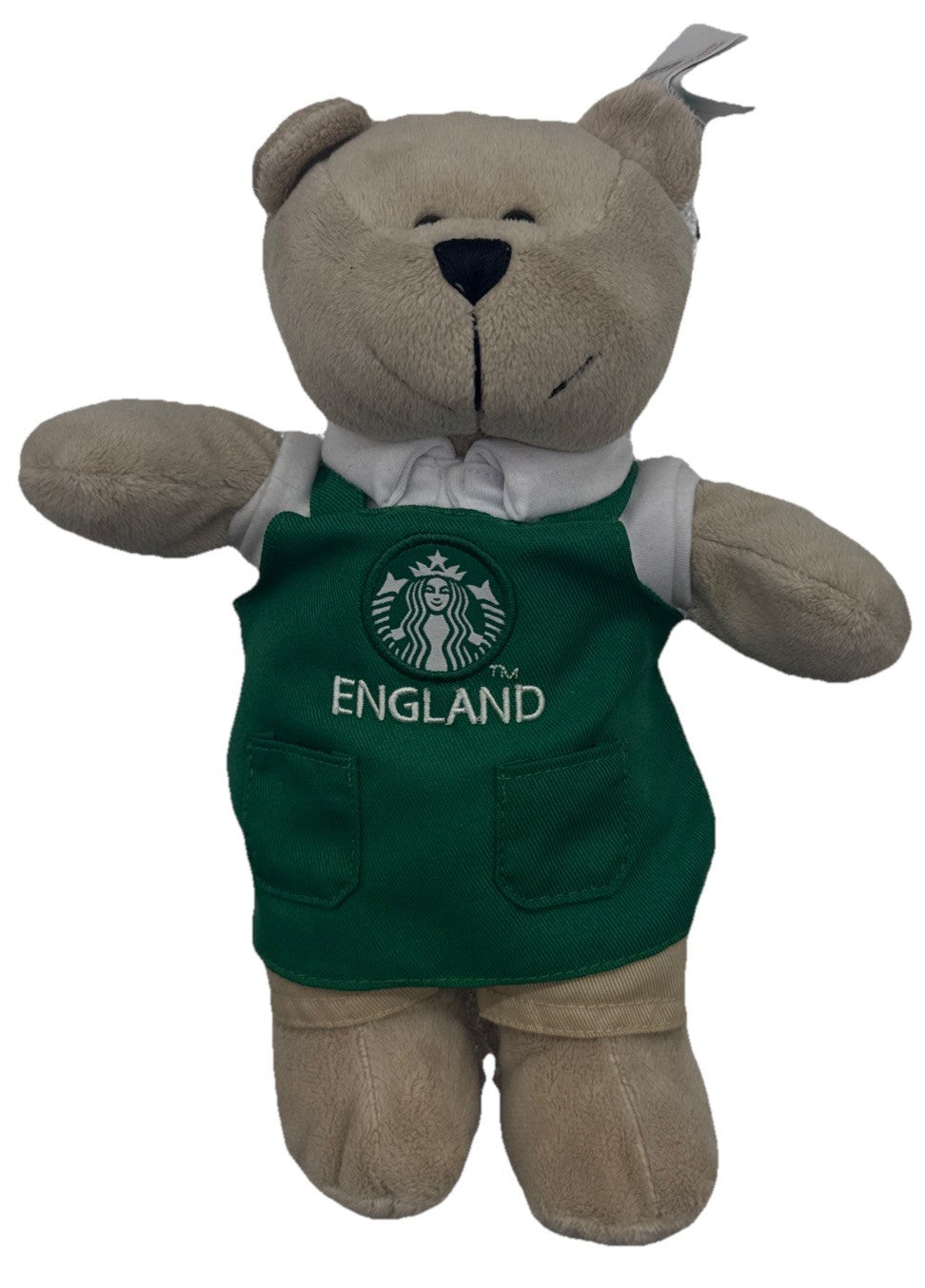 Starbucks Green Teddy Bear England Bearista Bear Plush Toy 25 In Good Cond 9762