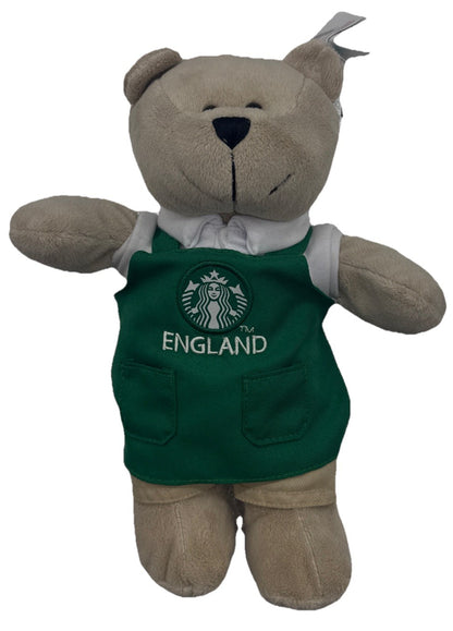 Starbucks Green Teddy Bear England Bearista Bear Plush Toy 25 In Good Cond 9762