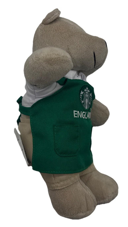 Starbucks Green Teddy Bear England Bearista Bear Plush Toy 25 In Good Cond 9762