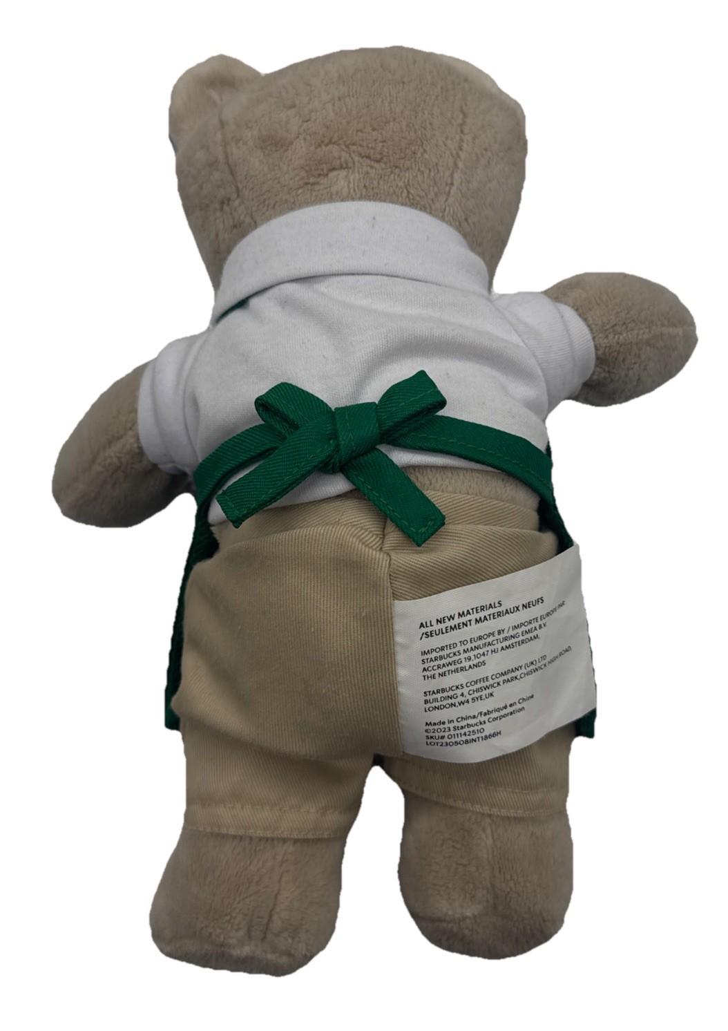 Starbucks Green Teddy Bear England Bearista Bear Plush Toy 25 In Good Cond 9762