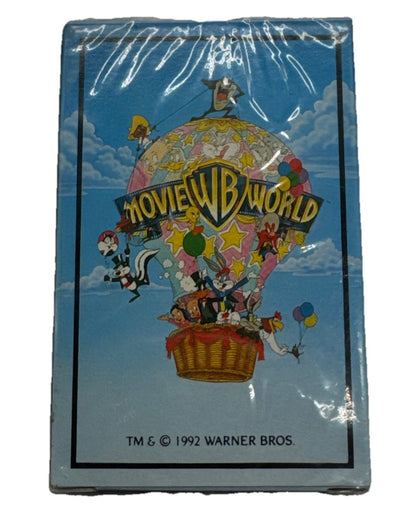 Movie World Plastic Playing Cards – New Sealed 1992  #9463