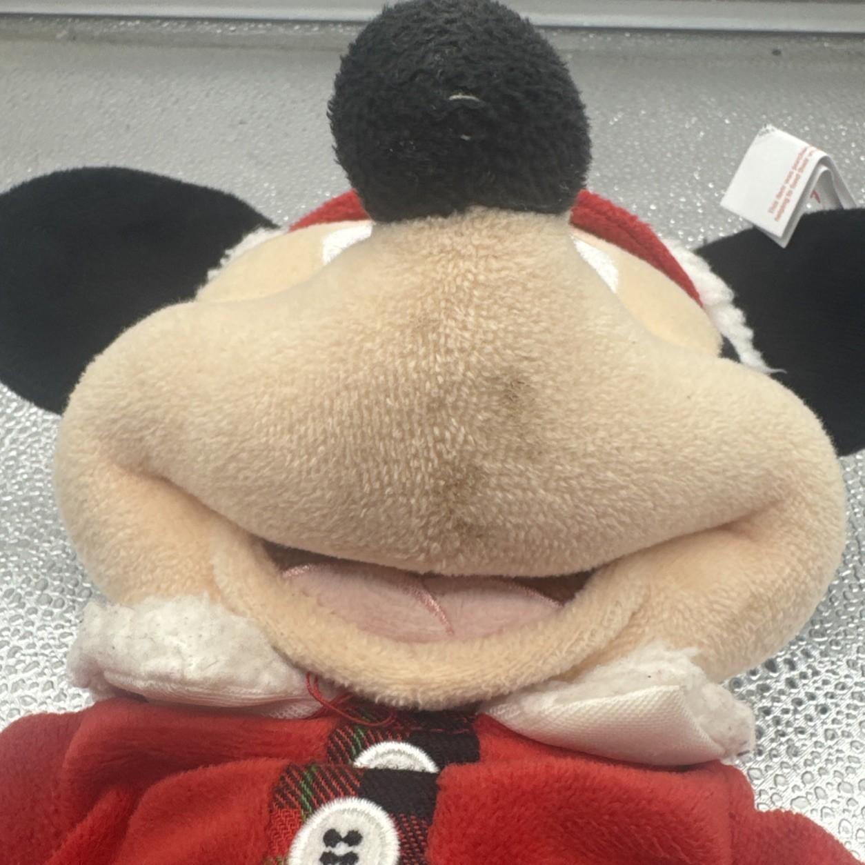 Disney Store Holiday Mickey Mouse Plush 2017 Woodland Small Stains 9990