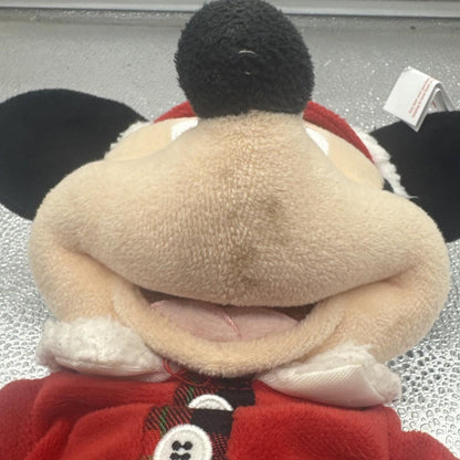 Disney Store Holiday Mickey Mouse Plush 2017 Woodland Small Stains 9990