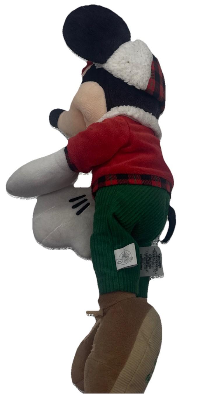 Disney Store Holiday Mickey Mouse Plush 2017 Woodland Small Stains 9990
