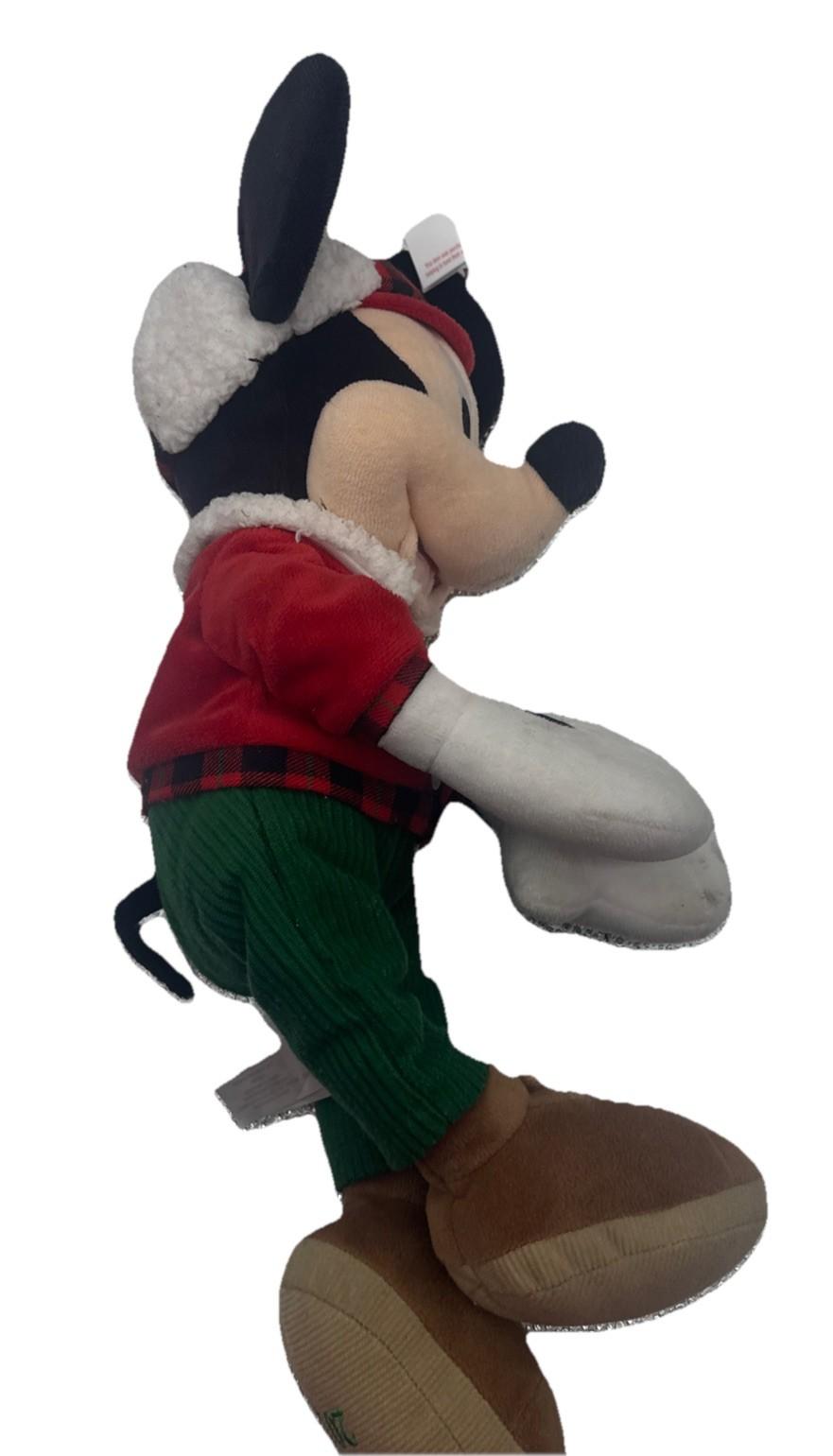 Disney Store Holiday Mickey Mouse Plush 2017 Woodland Small Stains 9990