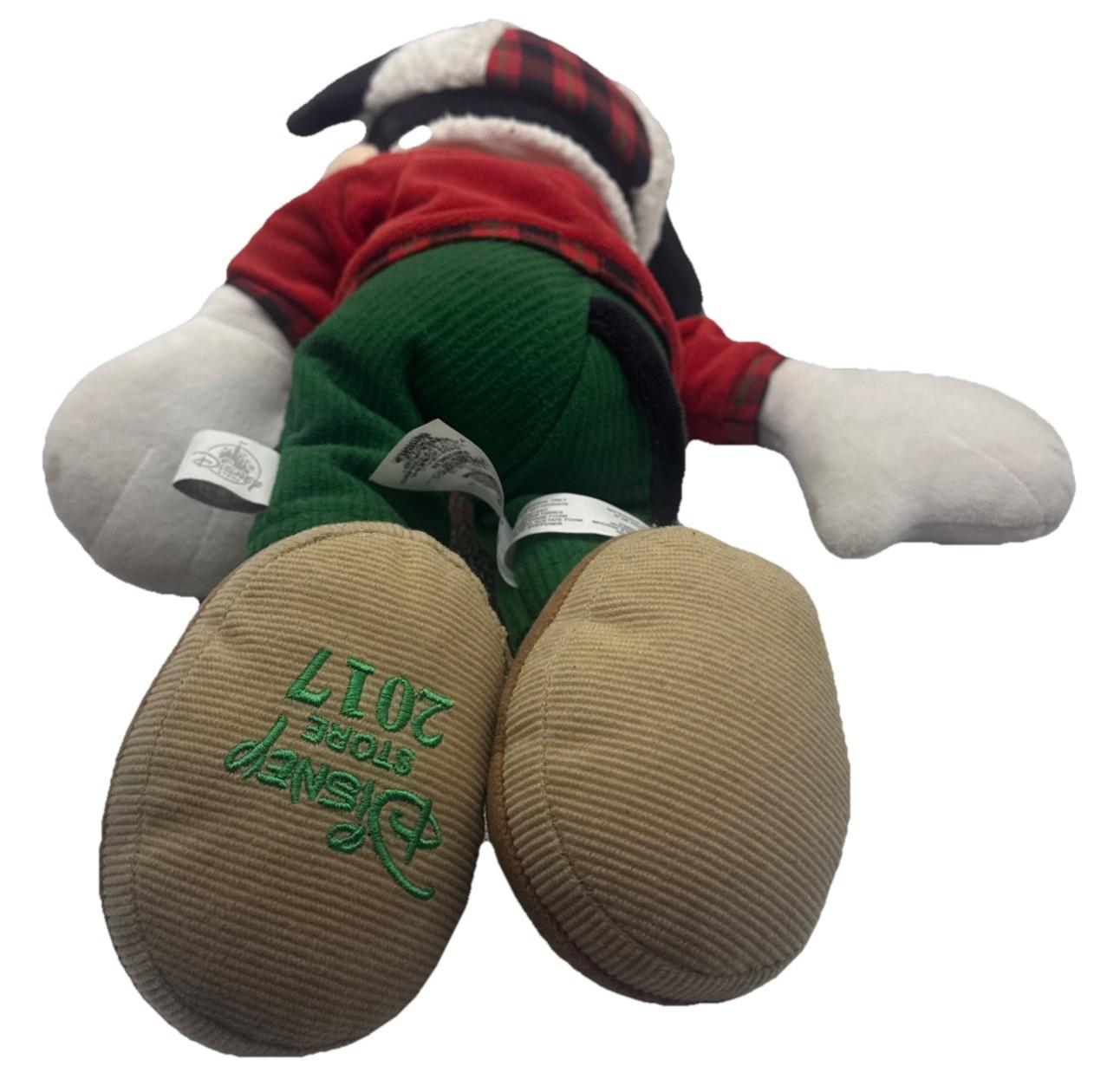 Disney Store Holiday Mickey Mouse Plush 2017 Woodland Small Stains 9990