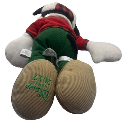Disney Store Holiday Mickey Mouse Plush 2017 Woodland Small Stains 9990