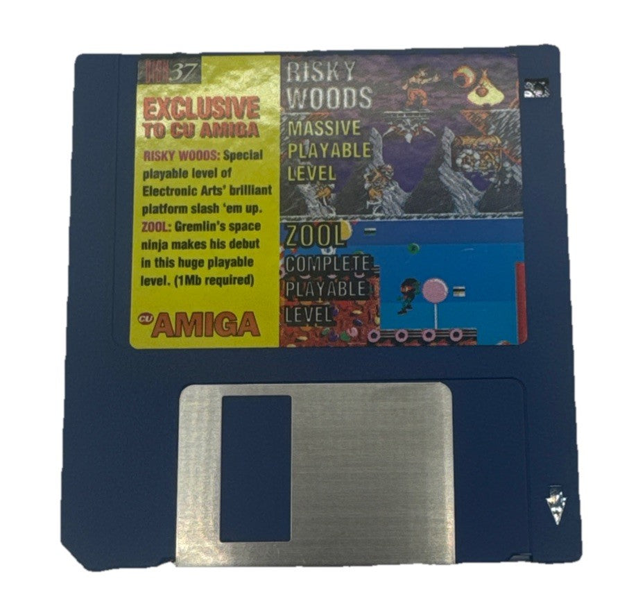 Amiga Super Disk No. 37 Risky Woods / Zool Floppy Disk In Good Condition 9921