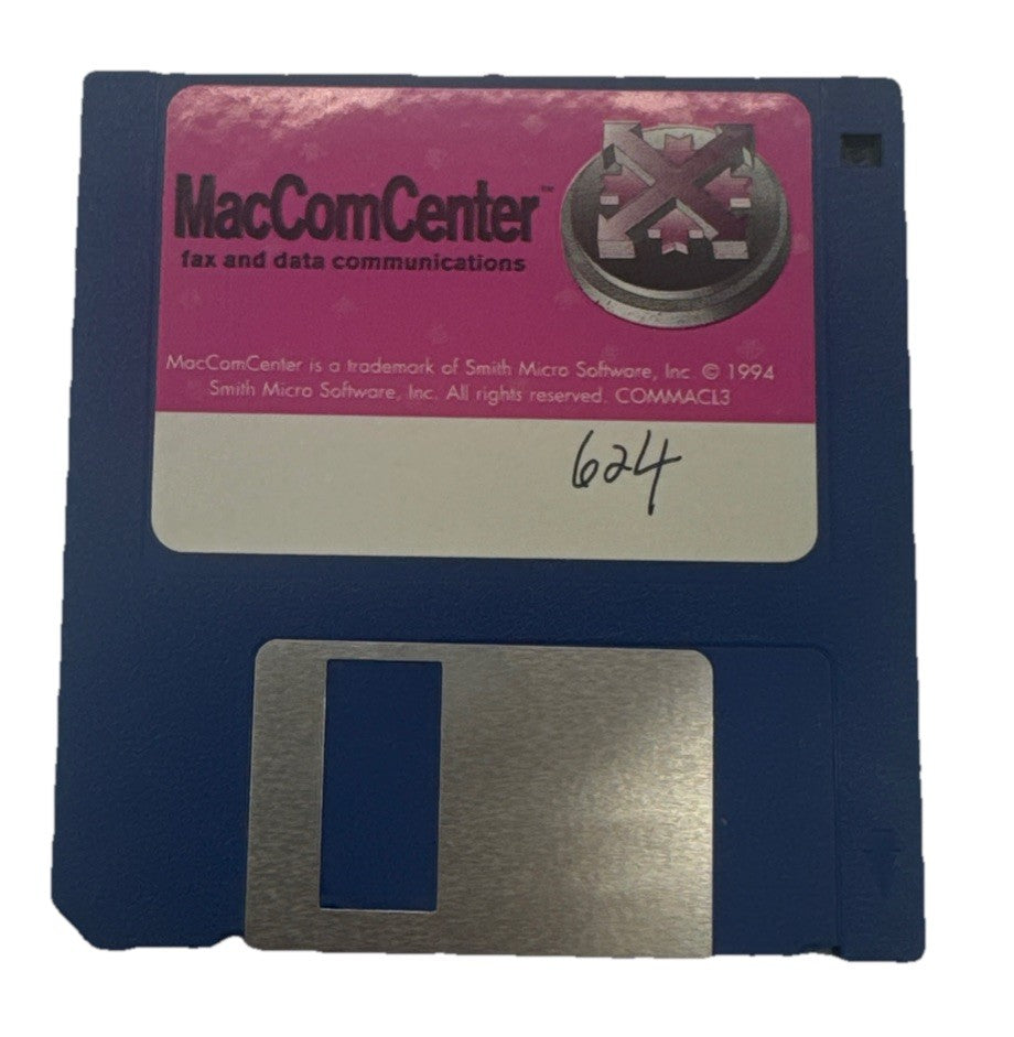 Mac Com Center Floppy Disk In Good Condition 10153