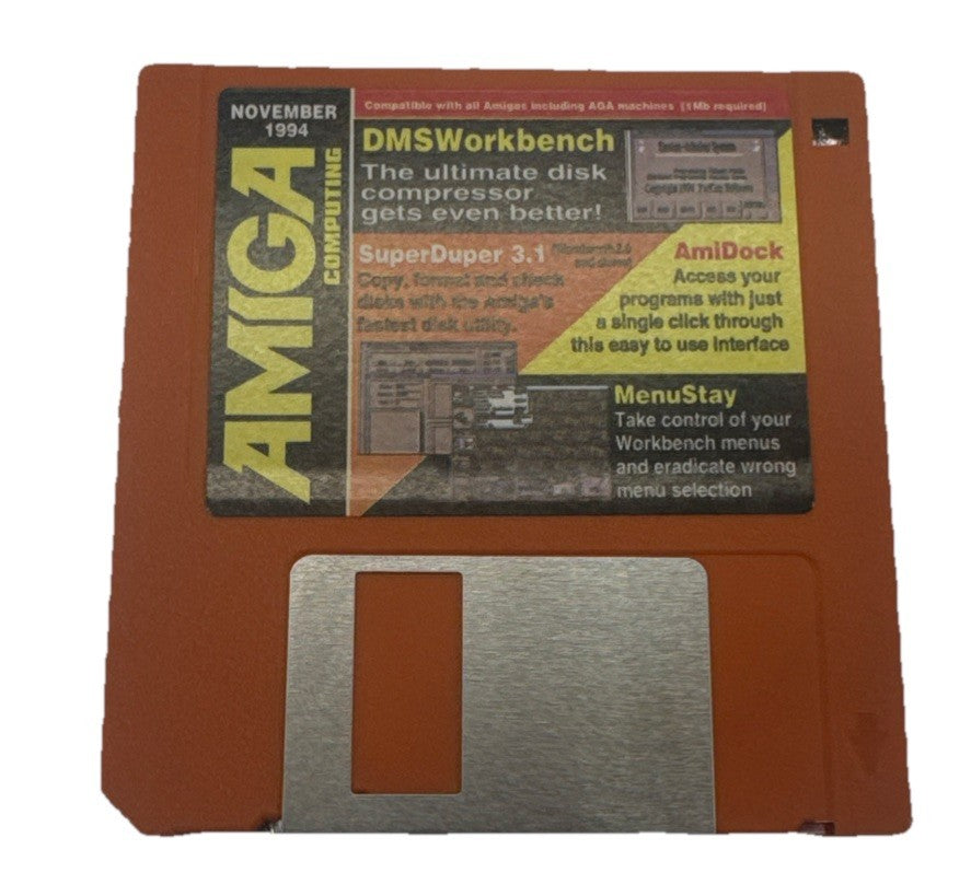 Amiga Computing DMS Workbench 1994 Floppy Disk In Good Condition 9925