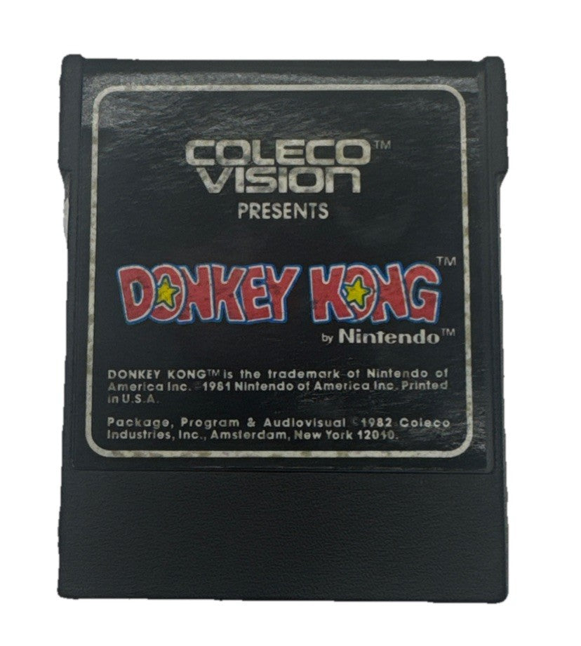 Donkey Kong Coleco Vision Cartridge Label Coming Off In Good Condition 9201