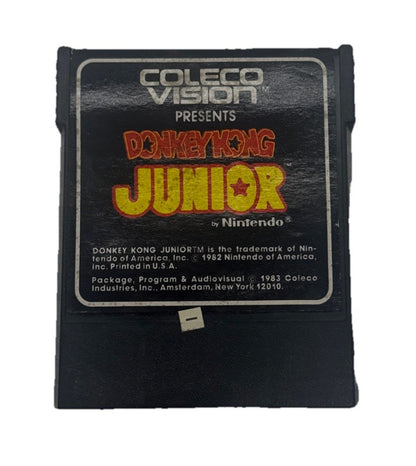 Donkey Kong Junior Coleco Vision Cartridge Label Coming Off Good Condition 9202