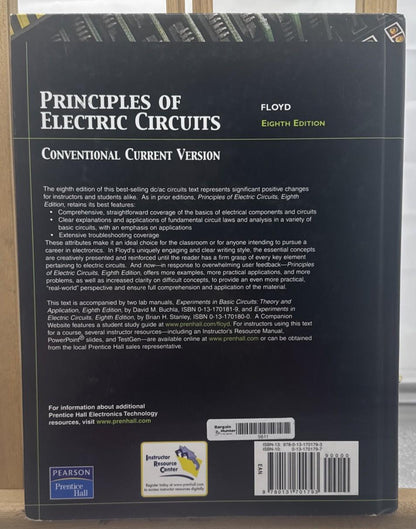 Principles of Electric Circuits Conventional Current Version Floyd Hardcover9811