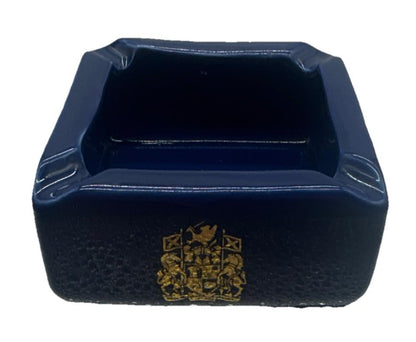 VINTAGE CERAMIC BLUE BALLANTINES THE SUPERB SCOTCH ASH TRAY 11cm (9424)