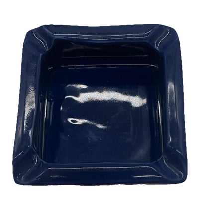 VINTAGE CERAMIC BLUE BALLANTINES THE SUPERB SCOTCH ASH TRAY 11cm (9424)