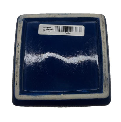 VINTAGE CERAMIC BLUE BALLANTINES THE SUPERB SCOTCH ASH TRAY 11cm (9424)