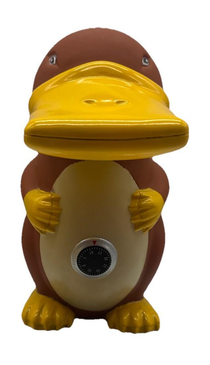 commonwealth bank money box Platypus Collectable container Missing Bottom Cap