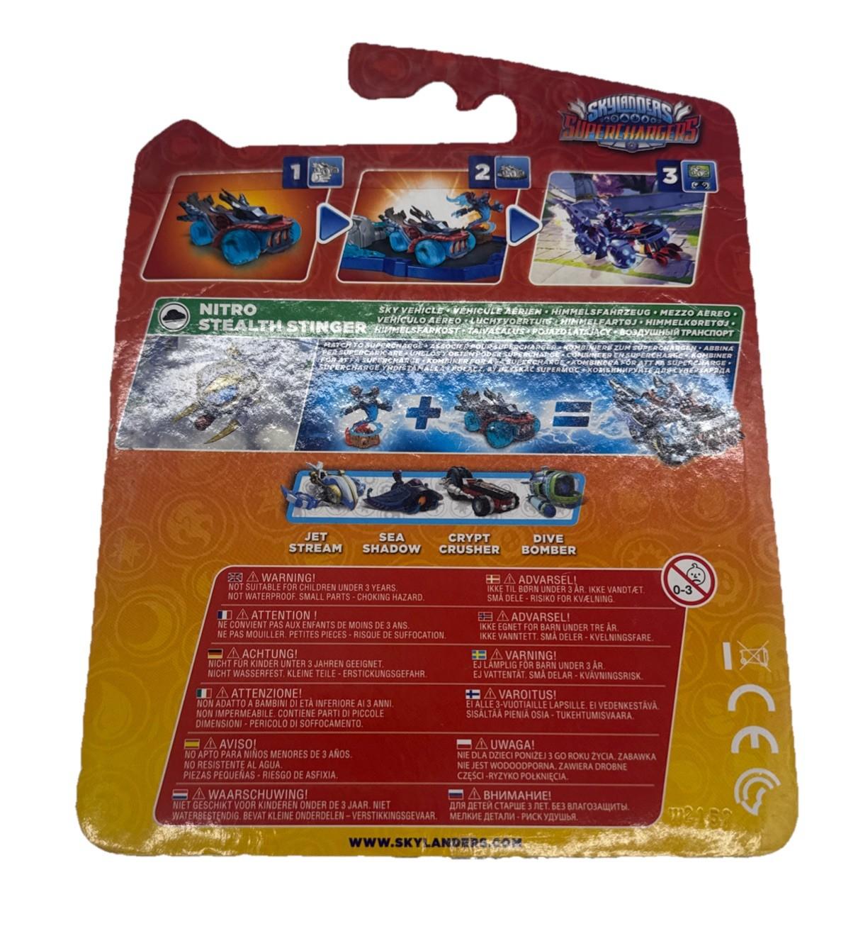Nitro Steealth Stinger Skylanders SuperChargers Figure New (Damaged Box) 9494