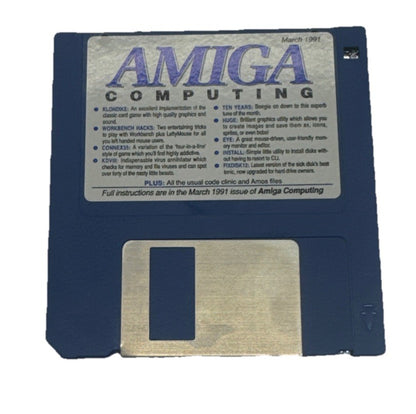 The Amiga Computing March 1991 Floppy Disk In Good Condition 9916