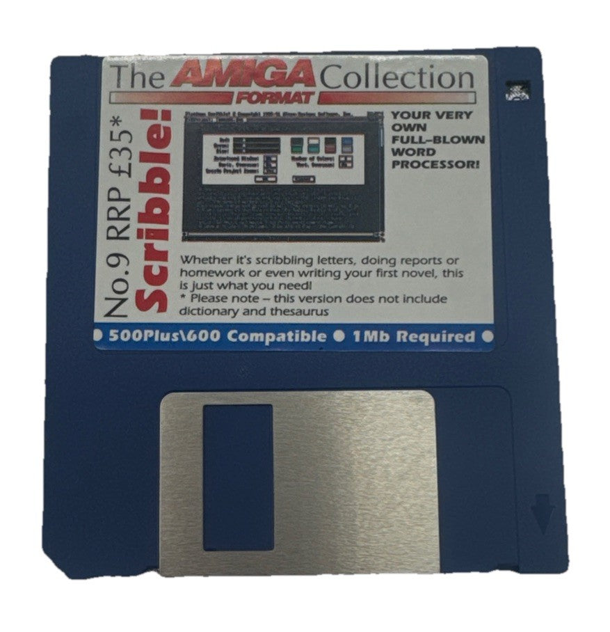 The Amiga Collection Scribble! Floppy Disk In Good Condition 9960