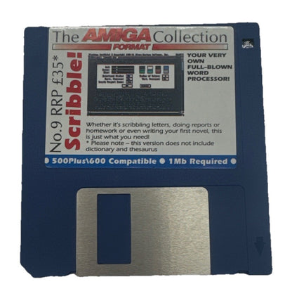 The Amiga Collection Scribble! Floppy Disk In Good Condition 9960