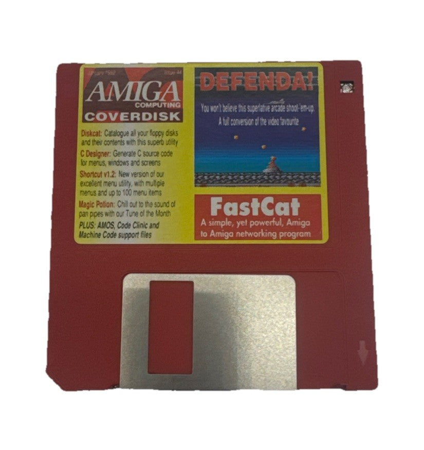 Amiga Super Disk Issue 44 Defenda ! Fast Cat Floppy Disk In Good Condition 9906