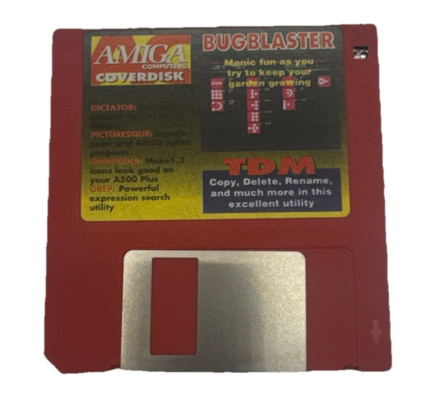 Amiga Computing Cover Disk Bugblaster Floppy Disk In Good Condition 9905