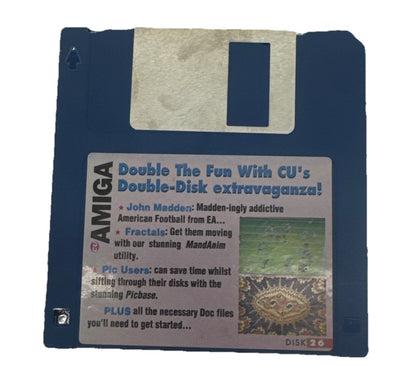 Amiga Double The Fun With CU's Double-Disk Extravaganza! Floppy Disk In GC 9917