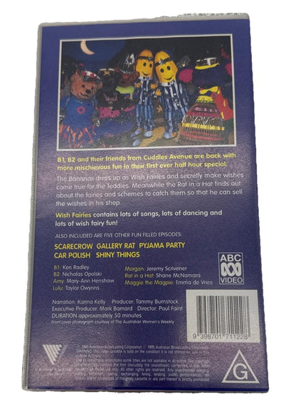 Bananas In Pyjamas Wish Fairies VHS Tape In Good Condition 9441