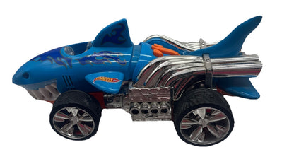 Hot Wheels 9" Monster Action Sharkcruiser Lights Up Moves Makes Noises 9461
