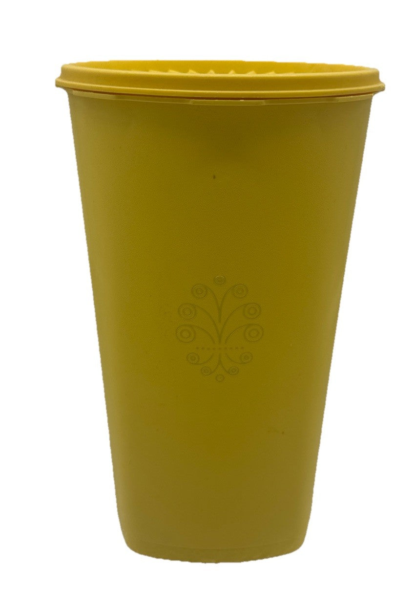 Vintage Tupperware Yellow Containers Starburst Press 27 cm by 17 cm 9445