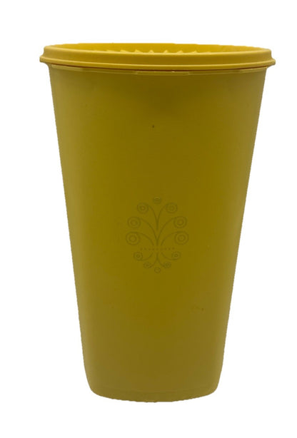 Vintage Tupperware Yellow Containers Starburst Press 27 cm by 17 cm 9445
