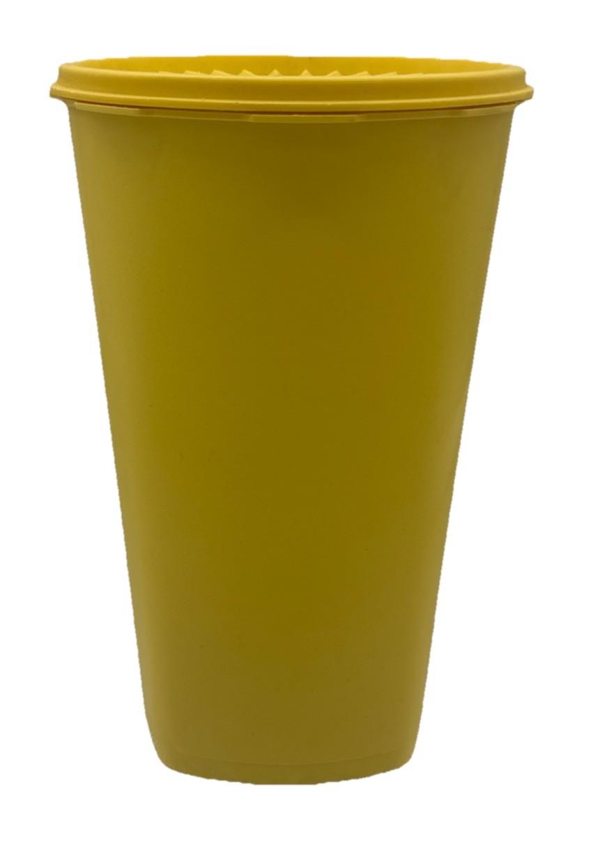 Vintage Tupperware Yellow Containers Starburst Press 27 cm by 17 cm 9445