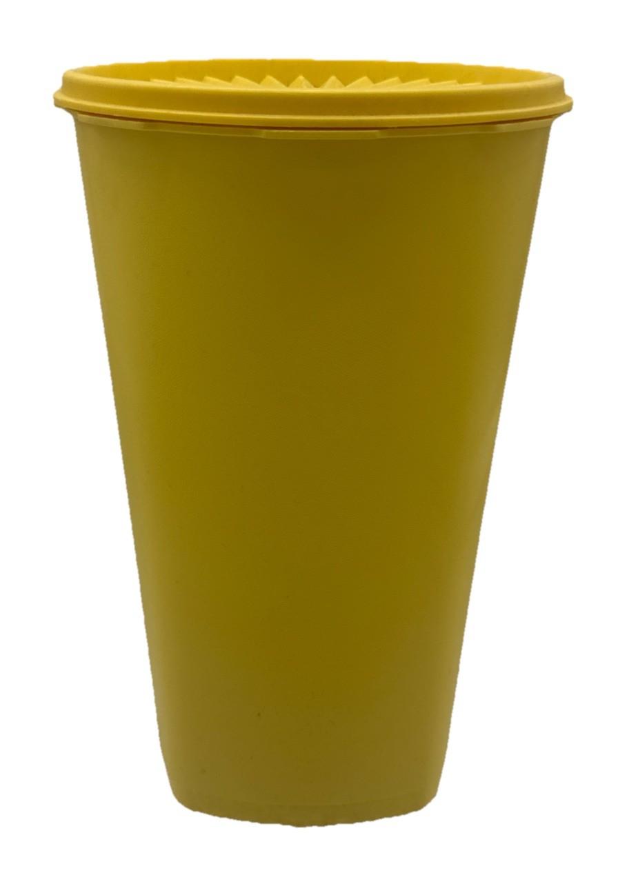 Vintage Tupperware Yellow Containers Starburst Press 27 cm by 17 cm 9445