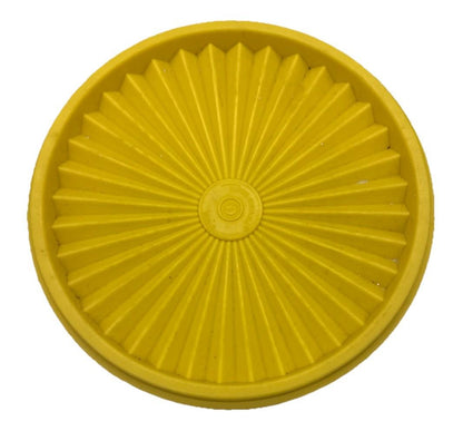 Vintage Tupperware Yellow Containers Starburst Press 27 cm by 17 cm 9445