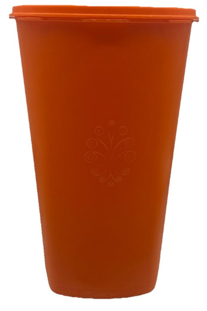 Vintage Tupperware Orange Containers Starburst Press 27 cm by 17 cm 9448